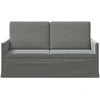 Dviejų vietų sofa Tamsiai pilka 150 x 81 x 82 cm Aksomas