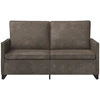Dviejų vietų sofa Tamsiai pilka 150 x 81 x 82 cm Dirbtinė zomša