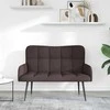 Dviejų vietų sofa Tamsiai rudas 115 x 61 x 87 cm audinys