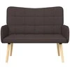 Dviejų vietų sofa Tamsiai rudas 115 x 61 x 87 cm audinys