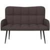 Dviejų vietų sofa Tamsiai rudas 115 x 61 x 87 cm audinys