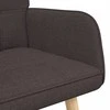 Dvitaškė sofa Tamsiai rudas 115 x 61 x 87 cm Audinys