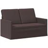 Dviejų vietų sofa Tamsiai rudas 130 x 81 x 82 cm Audinys