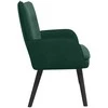 Dviejų vietų sofa Tamsiai žalia 115 x 61 x 87 cm Aksomas