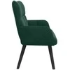 Dviejų vietų sofa Tamsiai žalia 115 x 61 x 87 cm Aksomas