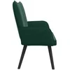 Dviejų vietų sofa Tamsiai žalia 115 x 61 x 87 cm Aksomas