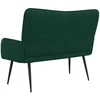Dvitaškė sofa Tamsiai žalia 115 x 61 x 87 cm Aksomas