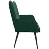 Dviejų vietų sofa Tamsiai žalia 115 x 61 x 87 cm Aksomas