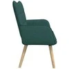 Dviejų vietų sofa Tamsiai žalia 115 x 61 x 87 cm audinys