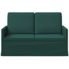 Dviejų vietų sofa Tamsiai žalia 130 x 81 x 82 cm Audinys