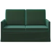 Dviejų vietų sofa Tamsiai žalia 130 x 81 x 82 cm Aksomas
