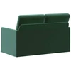 Dviejų vietų sofa Tamsiai žalia 130 x 81 x 82 cm Aksomas