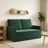 Dviejų vietų sofa Tamsiai žalia 130 x 81 x 82 cm Aksomas