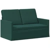 Dviejų vietų sofa Tamsiai žalia 130 x 81 x 82 cm Audinys