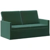 Dviejų vietų sofa Tamsiai žalia 150 x 81 x 82 cm Aksomas