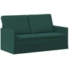 Dviejų vietų sofa Tamsiai žalia 150 x 81 x 82 cm Audinys