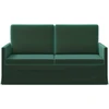 Dviejų vietų sofa Tamsiai žalia 150 x 81 x 82 cm Aksomas
