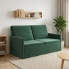 Dviejų vietų sofa Tamsiai žalia 150 x 81 x 82 cm Aksomas