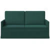 Dviejų vietų sofa Tamsiai žalia 150 x 81 x 82 cm Audinys