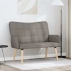 Dviejų vietų sofa Taupe 115 x 61 x 87 cm audinys