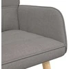 Dvitaškė sofa Taupe 115 x 61 x 87 cm Audinys