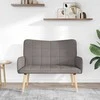 Dvitaškė sofa Taupe 115 x 61 x 87 cm Audinys