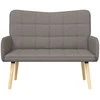 Dvitaškė sofa Taupe 115 x 61 x 87 cm Audinys