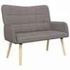 Dviejų vietų sofa Taupe 115 x 61 x 87 cm audinys