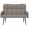 Dviejų vietų sofa Taupe 115 x 61 x 87 cm audinys