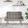Dviejų vietų sofa Taupe 115 x 61 x 87 cm audinys