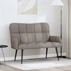 Dviejų vietų sofa Taupe 115 x 61 x 87 cm audinys