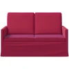 Dviejų vietų sofa Vyno raudona 130 x 81 x 82 cm Aksomas