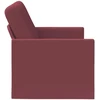 Dviejų vietų sofa Vyno raudona 130 x 81 x 82 cm Audinys
