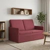 Dviejų vietų sofa Vyno raudona 130 x 81 x 82 cm Audinys