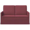 Dviejų vietų sofa Vyno raudona 130 x 81 x 82 cm Audinys