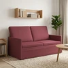 Dviejų vietų sofa Vyno raudona 150 x 81 x 82 cm Audinys