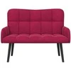 Dviejų vietų sofa Vyno raudonumo 115 x 61 x 87 cm Aksomas