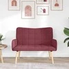 Dviejų vietų sofa Vyno raudonumo 115 x 61 x 87 cm audinys