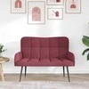 Dviejų vietų sofa Vyno raudonumo 115 x 61 x 87 cm audinys