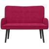 Dviejų vietų sofa Vyno raudonumo 115 x 61 x 87 cm Aksomas