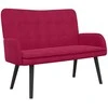 Dviejų vietų sofa Vyno raudonumo 115 x 61 x 87 cm Aksomas