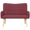Dviejų vietų sofa Vyno raudonumo 115 x 61 x 87 cm audinys