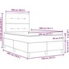 Kiemas lova su galvūgalio Tortora 120 x 200 cm audinys