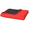 131553 Double-sided Quilted Bedspread Raudona and Juodas 220x240 cm