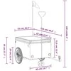 Dviračio priekaba, juodos ir oranžinės spalvos, 30kg, geležis