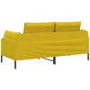Dvitaškė sofa 2 vietos Geltona 188 x 81 x 89 cm Aksomas