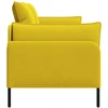 Dvitaškė sofa 2 vietos Geltona 188 x 81 x 89 cm Aksomas