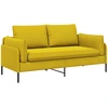 Dvitaškė sofa 2 vietos Geltona 188 x 81 x 89 cm Aksomas