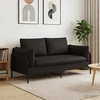 Dvitaškė sofa 2 vietos Juoda 188 x 81 x 89 cm Aksomas