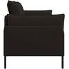 Dvitaškė sofa 2 vietos Juoda 188 x 81 x 89 cm Aksomas